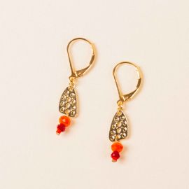 SUCCULENTE little red earrings - Amélie Blaise