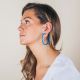 Large hoops in bright blue - 