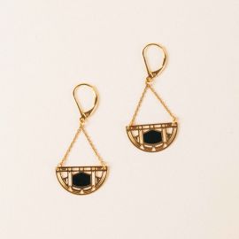 INCA black earrings - Amélie Blaise