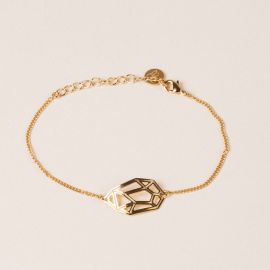 Bracelet doré ROCK - Amélie Blaise