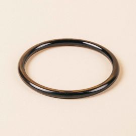 Simple bangle in plain black horn - 