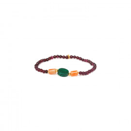 garnet stretch bracelet "Bergame" - Nature Bijoux