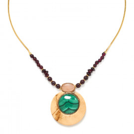 round pendant necklace "Bergame" - Nature Bijoux