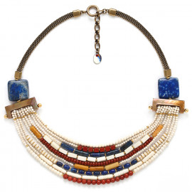 multi row necklace "Navajos" - 
