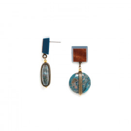 square top small earrings "Trinidad" - 