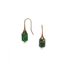 hook earrings "Zoisite" - Nature Bijoux