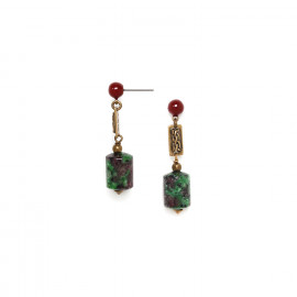 graduated earrings "Zoisite" - Nature Bijoux