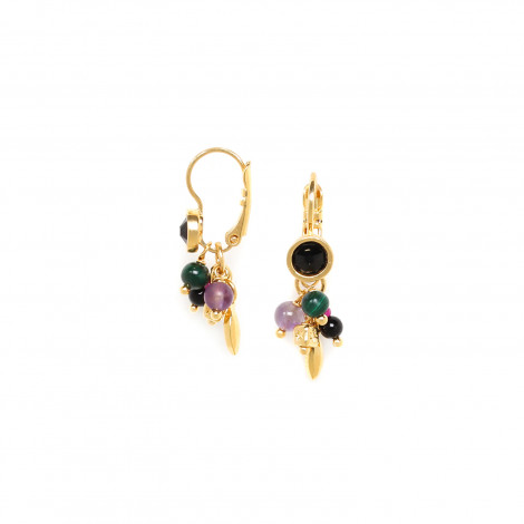 crystalized top grape earrings "Billie"