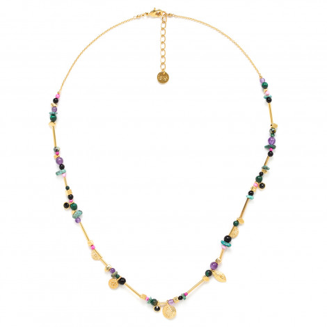 assorted stones necklace "Billie"