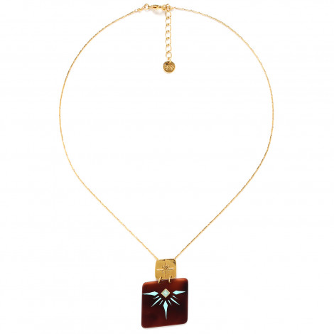 square pendant necklace "Dolly"