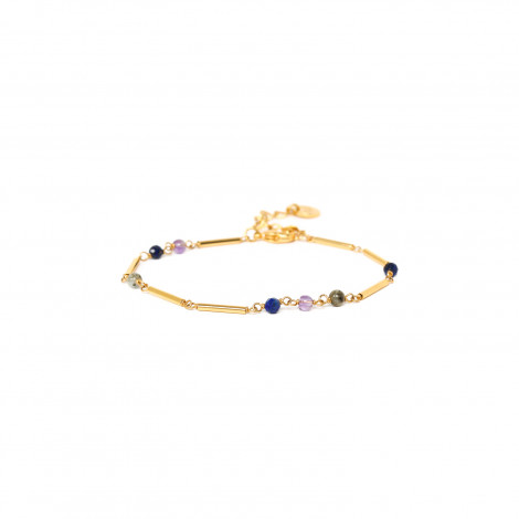 bracelet fermoir mousqueton mini perles "Ella"