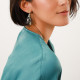 organic post earrings "Julia" - Franck Herval
