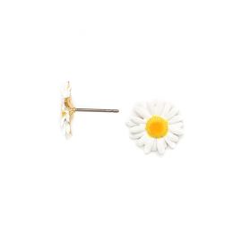 BLOOMY daisy flower post earrings "Les inseparables" - Franck Herval