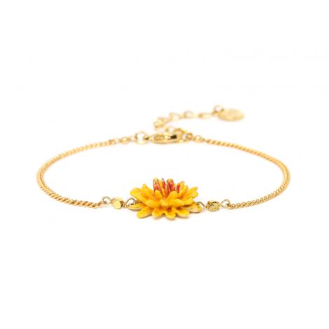 BLOOMY bracelet ajustable fleur de pissenlit "Les complices"
