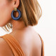 indigo earrings "Andalouse" - Nature Bijoux