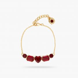 Bracelet LA DIAMANTINE Rouge Grenat - 