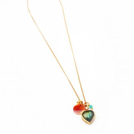 CELINE heart and mother-of-pearl necklace