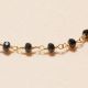 CAROLE black onyx stone bracelet - L'atelier des Dames