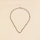 CAROLE black onyx stone necklace - 