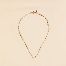 CAROLE mother-of-pearl stone necklace - 