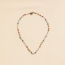 Multi hot stone necklace CAROLE - L'atelier des Dames