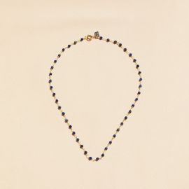 CAROLE lapis lazuli stone necklace - L'atelier des Dames