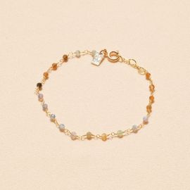 CAROLE tourmaline watermelon stones bracelet - L'atelier des Dames