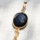 CATHY black onyx stone earrings - L'atelier des Dames