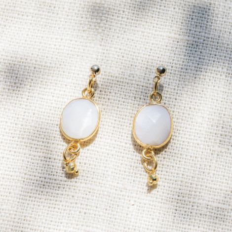 CATHY mother-of-pearl stone earrings