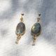 CATHY labradorite stone earrings - L'atelier des Dames