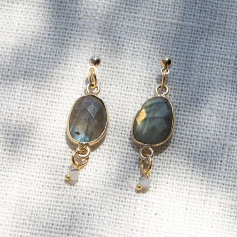 CATHY labradorite stone earrings