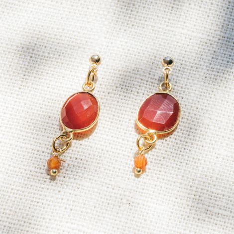 CATHY carnelian stone earrings