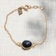 Bracelet pierres onyx noir CATHY - L'atelier des Dames