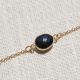 Bracelet pierres onyx noir CATHY - L'atelier des Dames