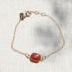 Bracelet pierres cornalineCATHY - L'atelier des Dames