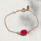 CATHY pink chalcedony stone bracelet - L'atelier des Dames