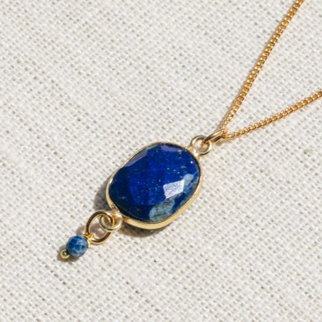 CATHY lapis lazuli stone necklace