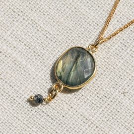 CATHY labradorite stone necklace - 