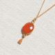 CATHY carnelian stone necklace - L'atelier des Dames