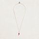 CATHY pink chalcedony stone necklace - L'atelier des Dames