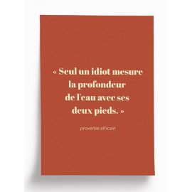 Postcard A5 PROVERBE AFRICAIN - 