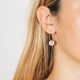 CELINE mother-of-pearl hoop earrings - 