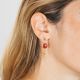 Boucles d'oreilles pierre cornaline CATHY - L'atelier des Dames