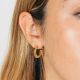 Small golden pearl hoop earrings MANON - L'atelier des Dames