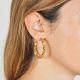 Large pearl hoop earrings MANON - L'atelier des Dames