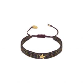 Purple and gold ESTRELLITA bracelet S - 