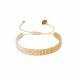 Gold, beige and silver SWIFT bracelet XS - Mishky