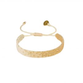 Gold, beige and silver SWIFT bracelet XS - 