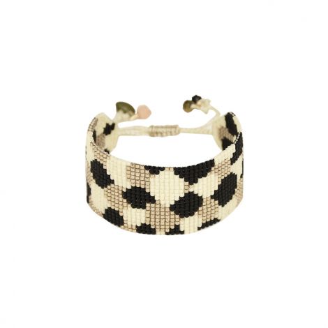 Black, gold and beige LA FLOR bracelet S