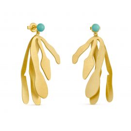 EXOTICA Murano glass multi-leaf earrings - 